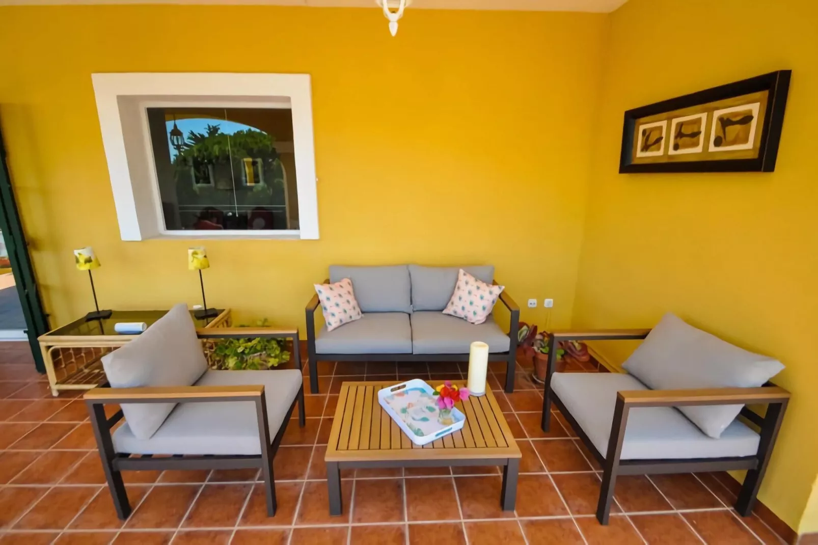 Casa Amarilla Blanca-Terrassenbalkon