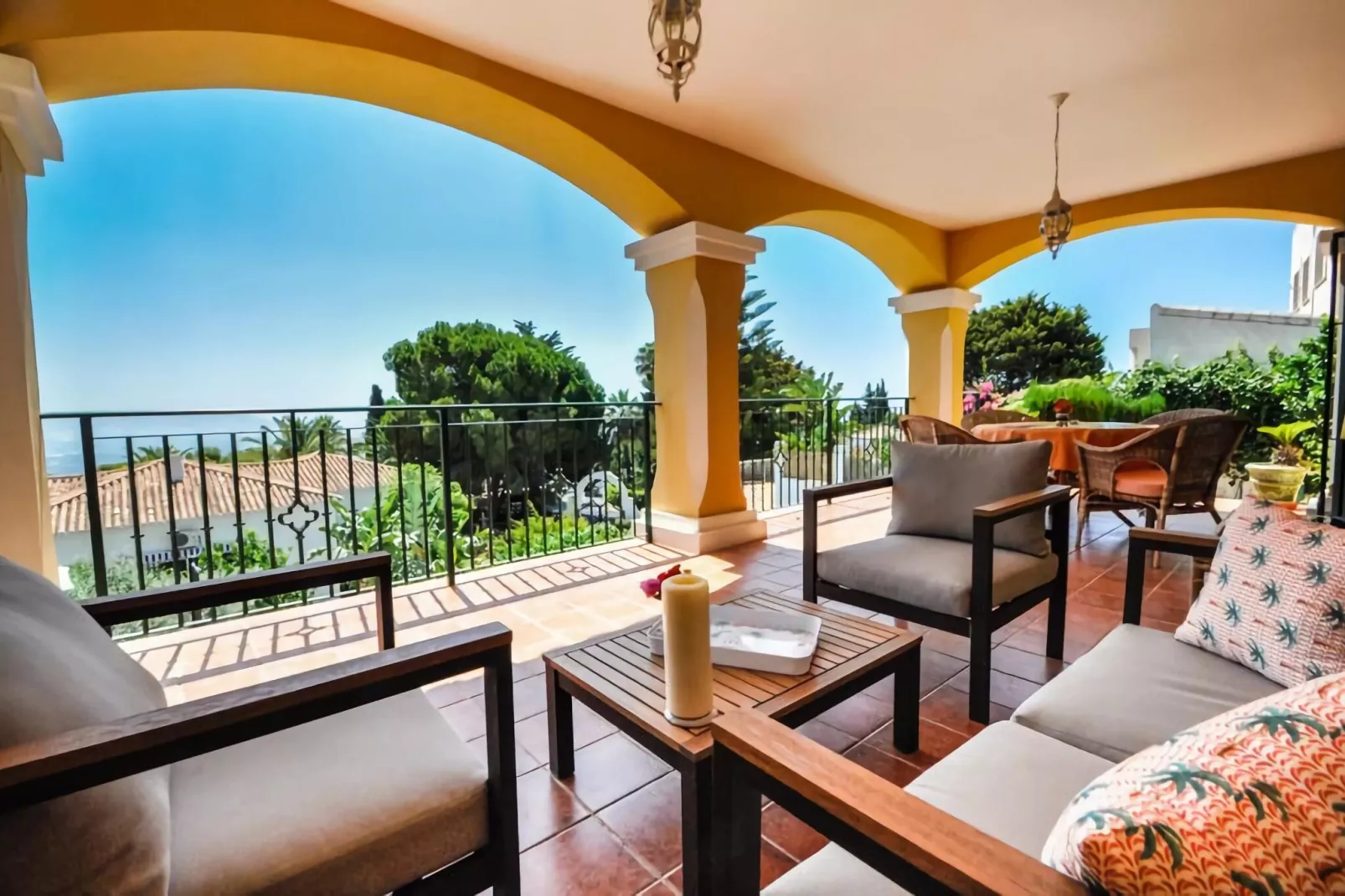 Casa Amarilla Blanca-Terrassenbalkon