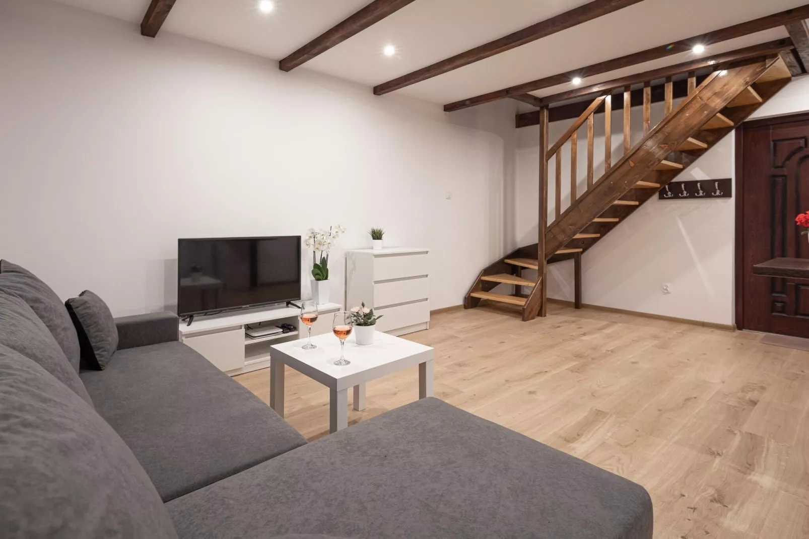 Komfortowe domki wakacyjne dla 5 osób w Lędzinie-Living room