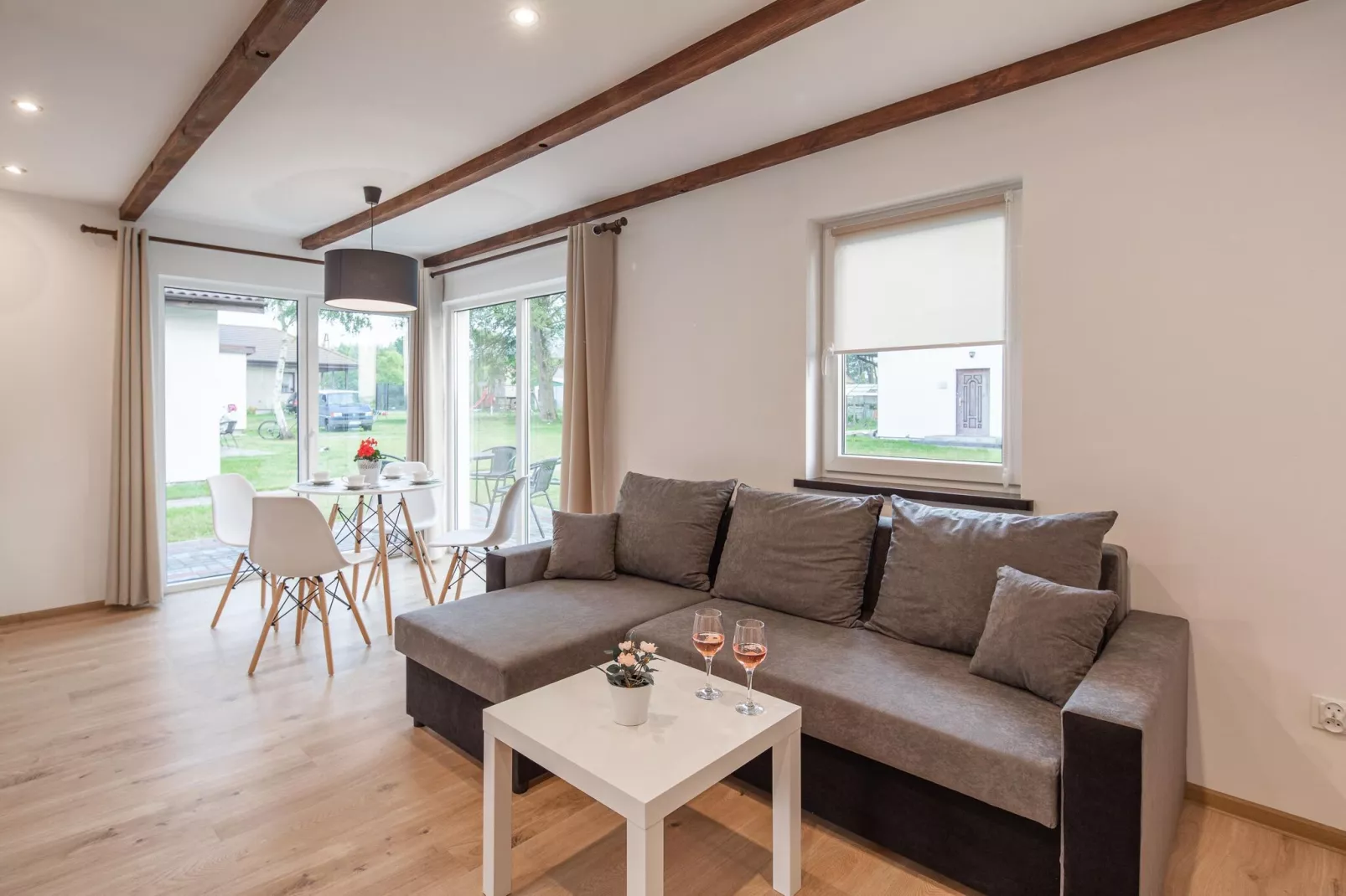 Komfortowe domki wakacyjne dla 6 osób w Lędzinie-Living room