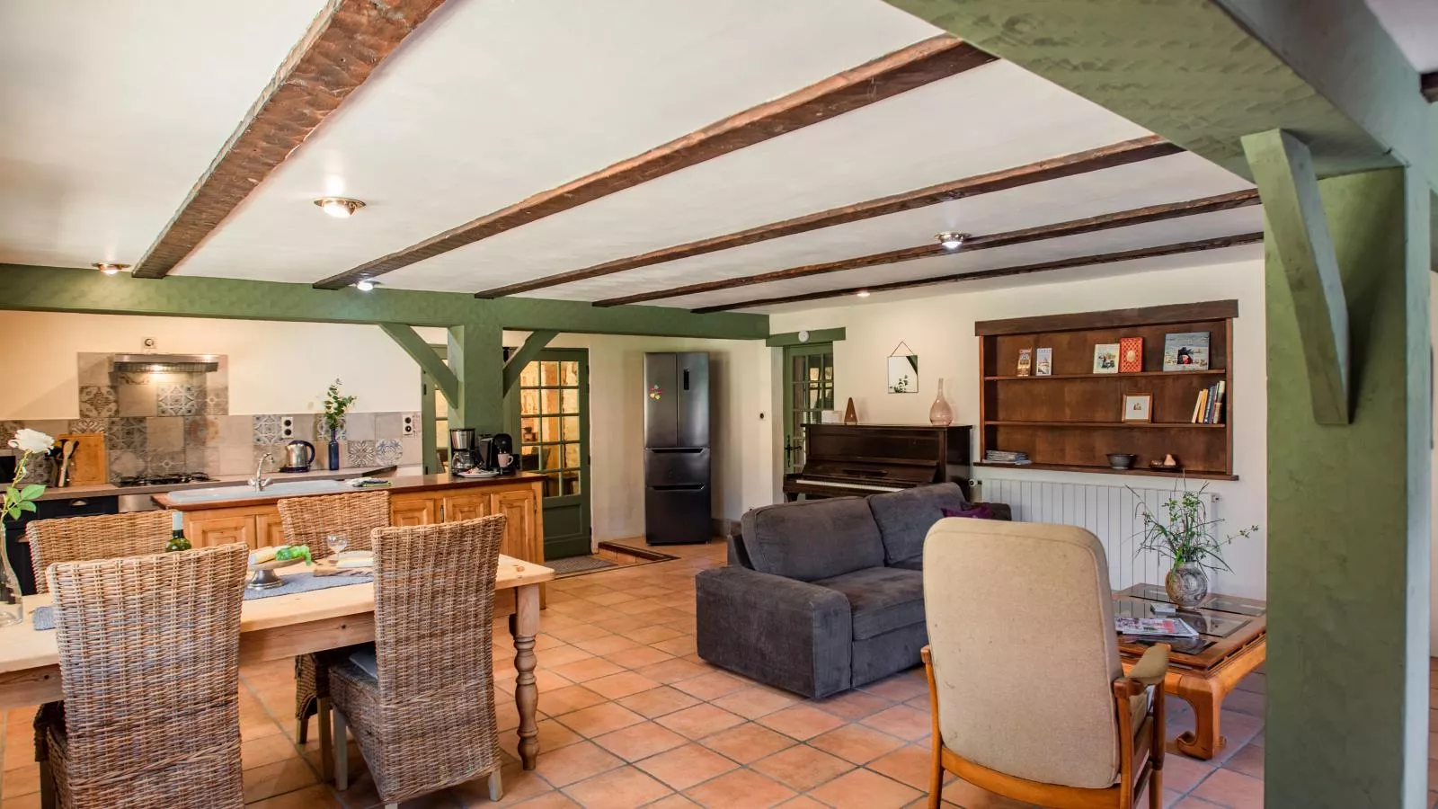 Gite Cottage-Living room