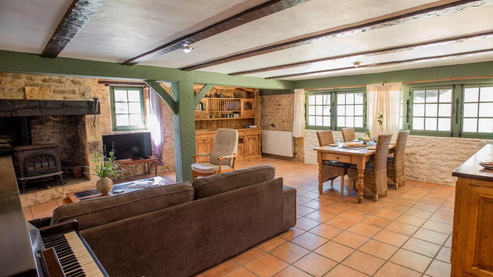 Gite Cottage-Living room