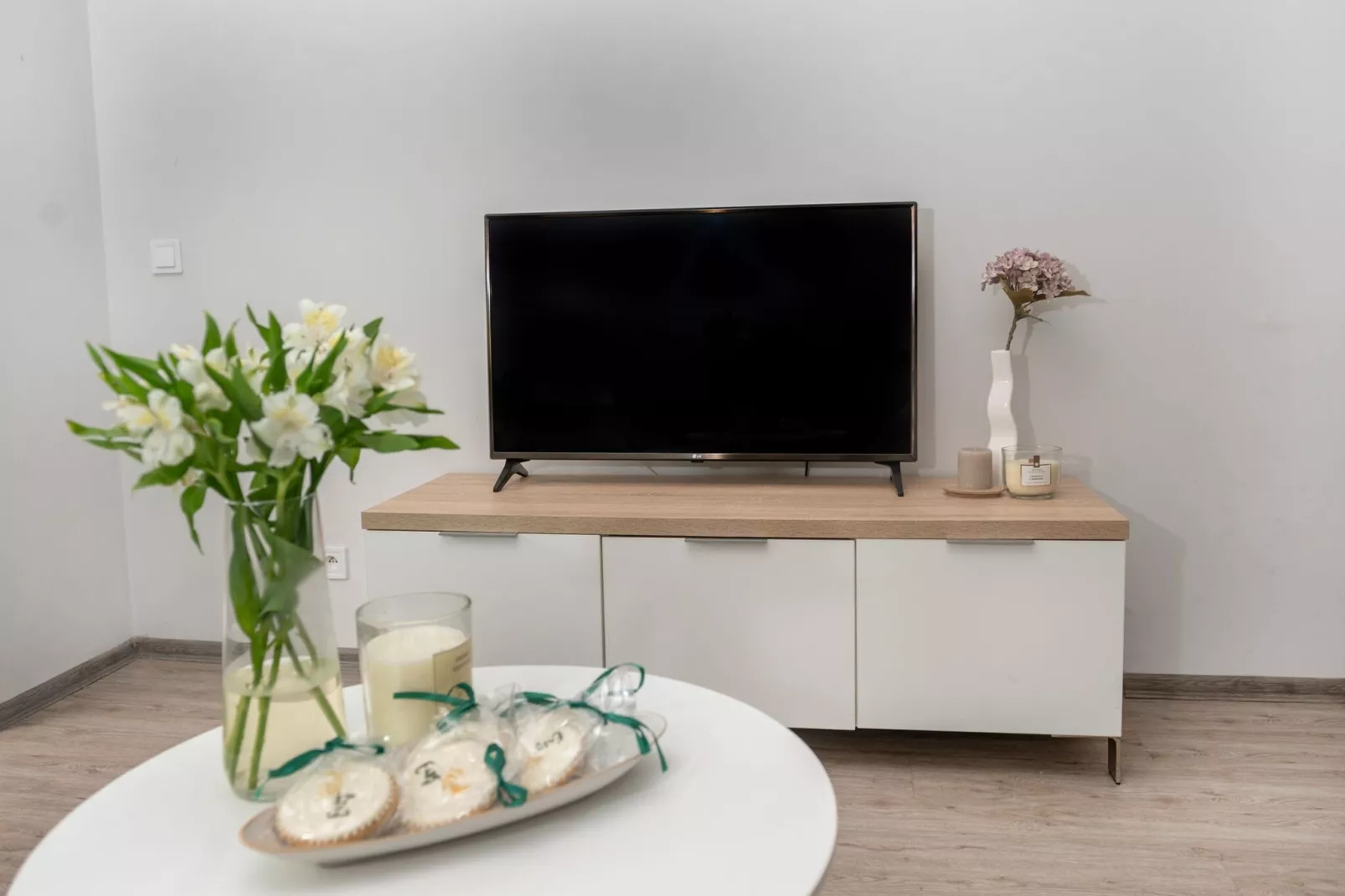 Apartament Grunwaldzka 12a-4 Pobierowo-Living room