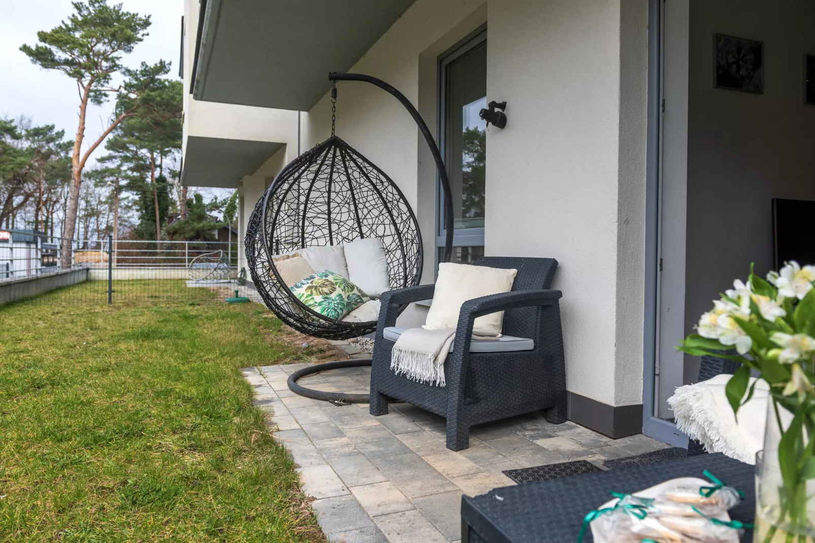 Apartament Grunwaldzka 12a-4 Pobierowo-Terrace balcony