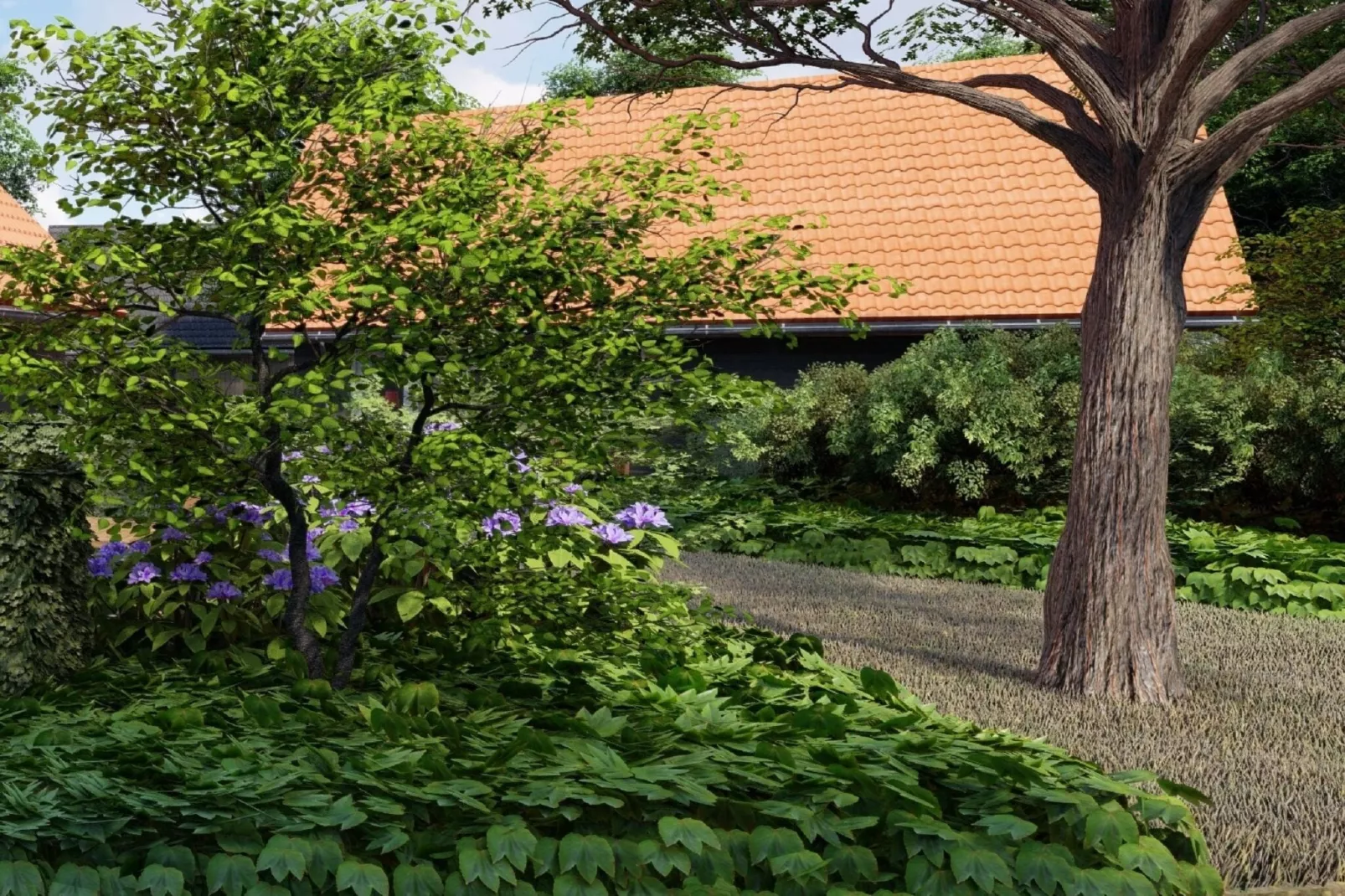 Villapark Ehzerburg 2-Jardins en été