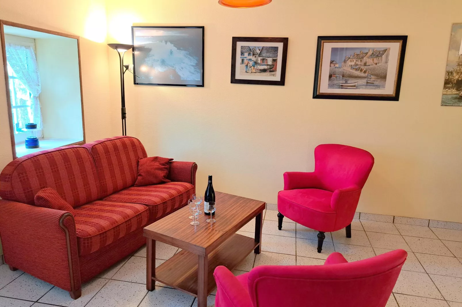 Doppelhaushälfte mit Meerblick Porspoder-Living room