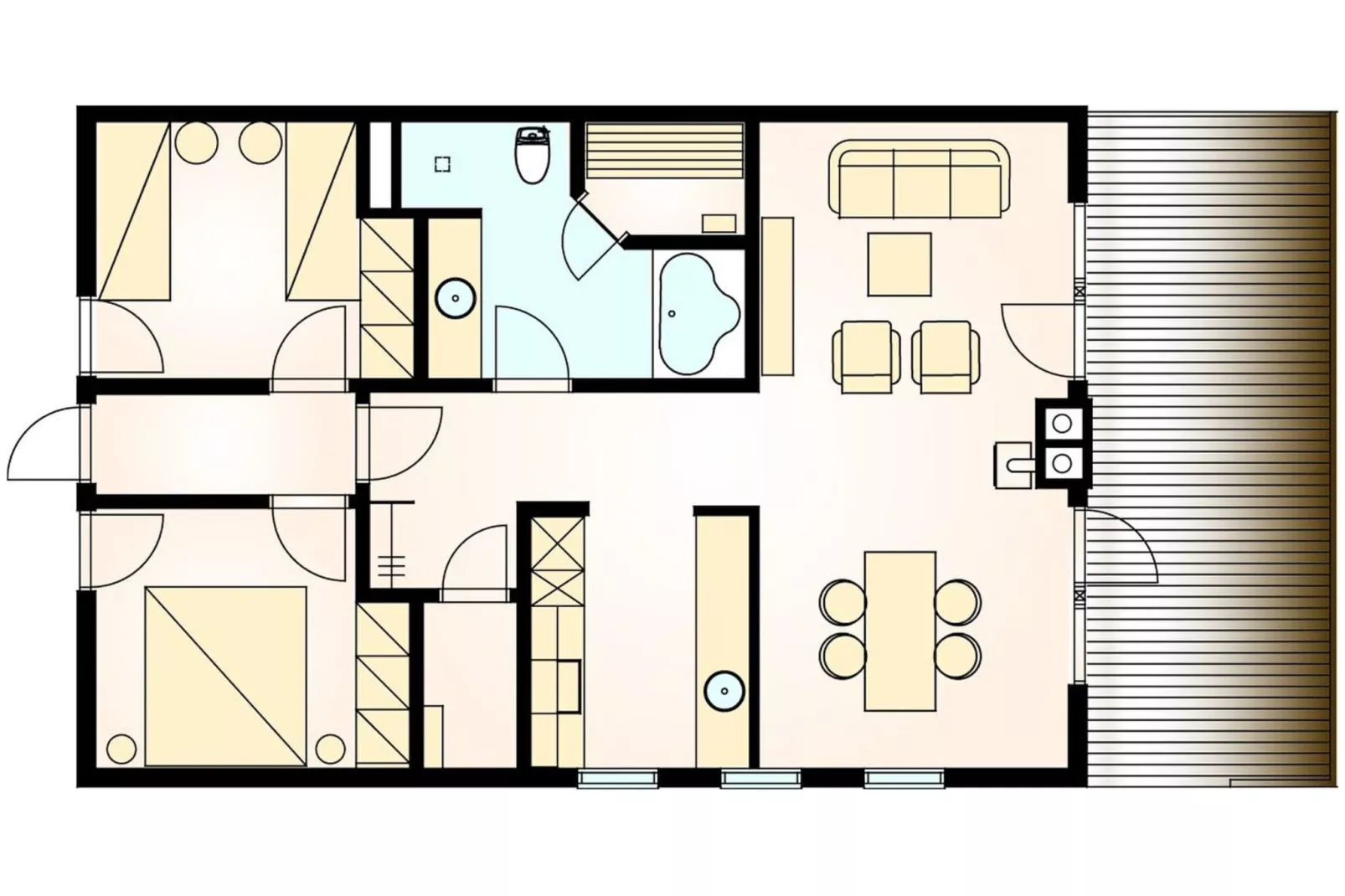 Ferienwohnung Alsen im Schlosspark-Floor plan
