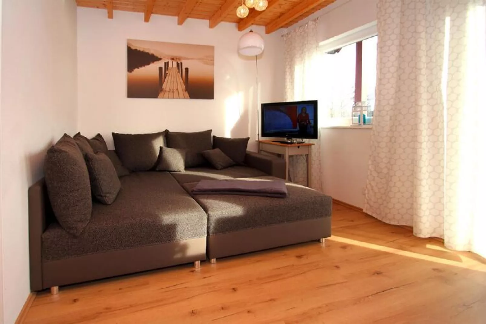 Bungalow am Partwitzer See-Living room