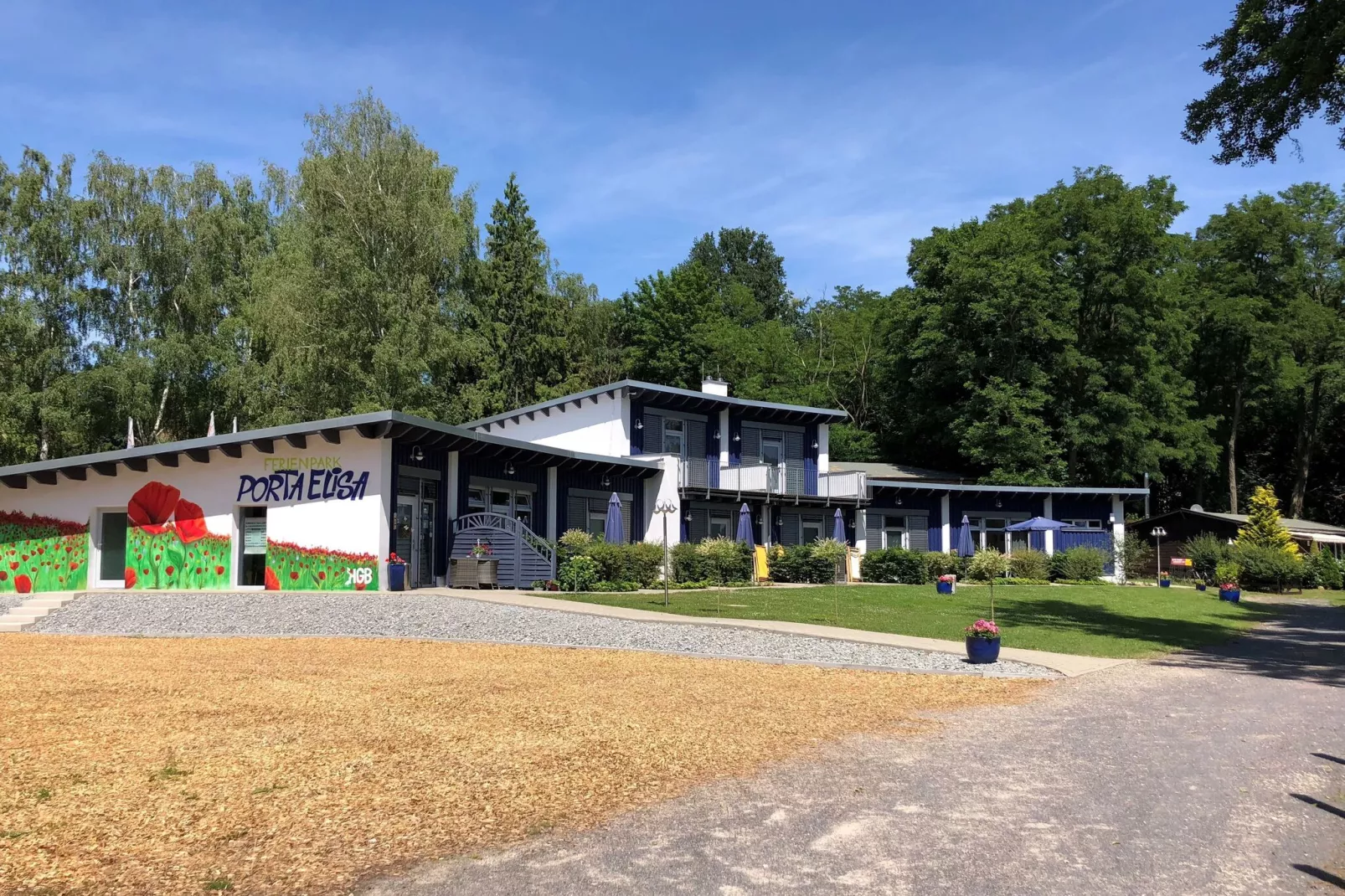 Ferienwohnung am Glindower See - Außenbereich Sommer