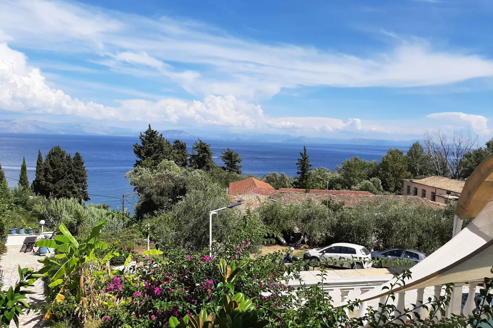 Andromaches Apartments Superior Double Studio-View in summer