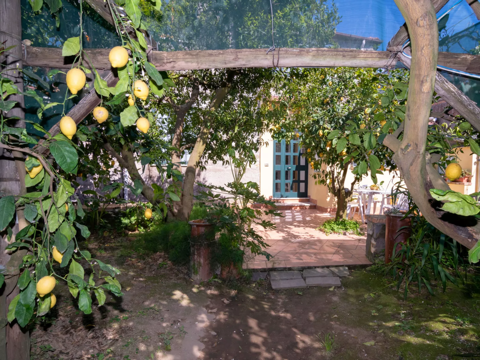 outside