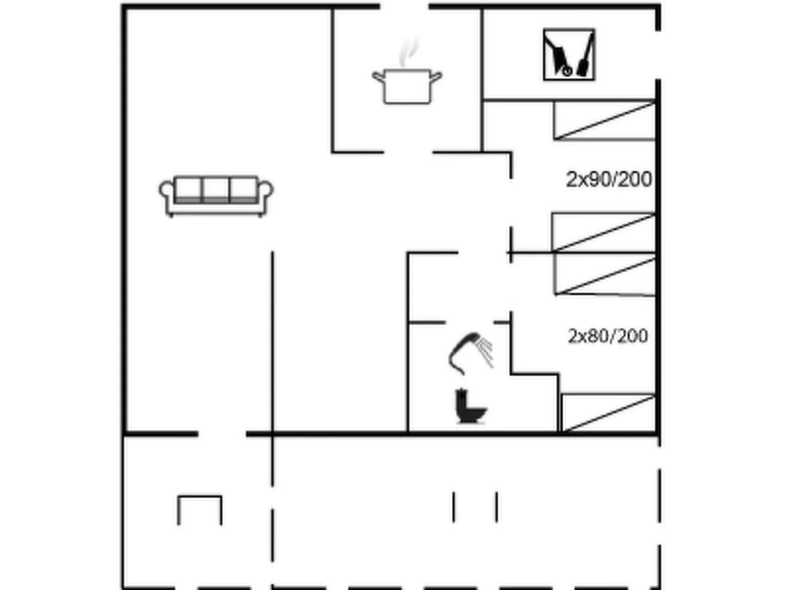 "Luiza" - 300m from the sea-Inside