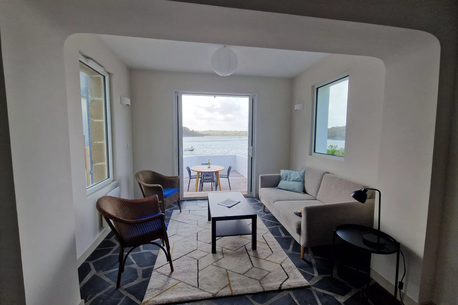 Holiday home in Plougasnou Baie de Morlaix-Living room
