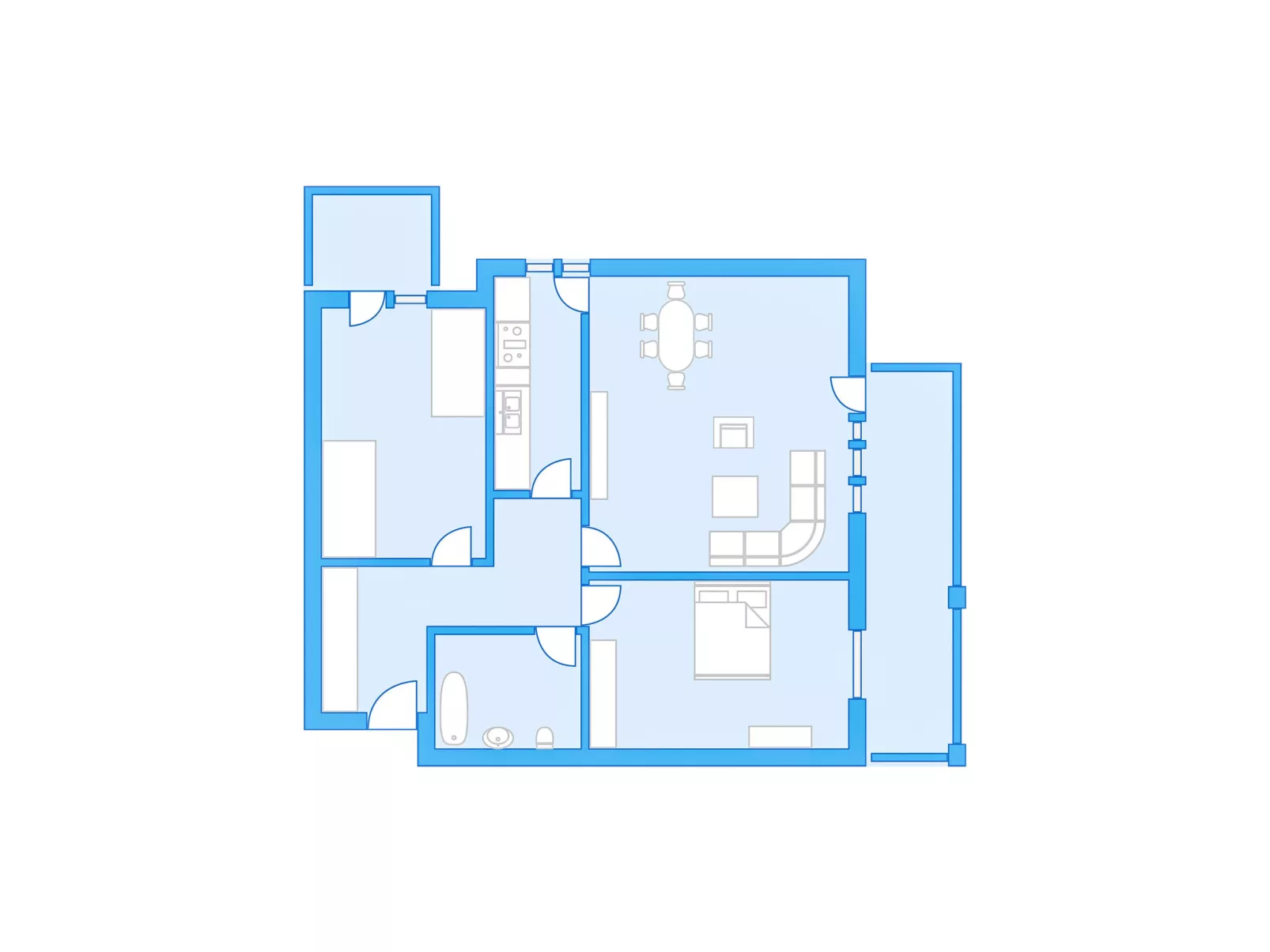 Allod Park Haus C 603 - Inside