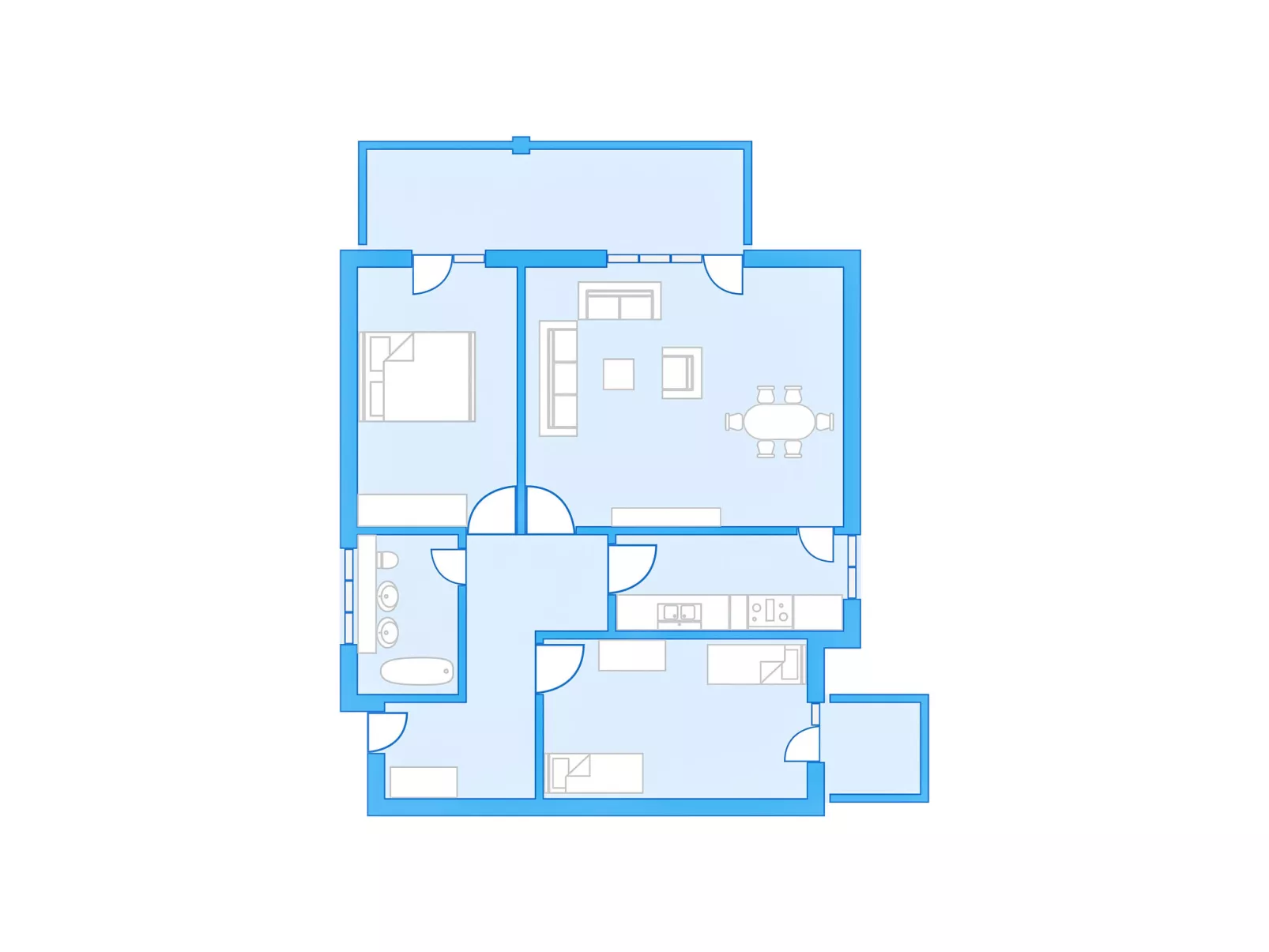Allod Park Haus C 305-Drinnen
