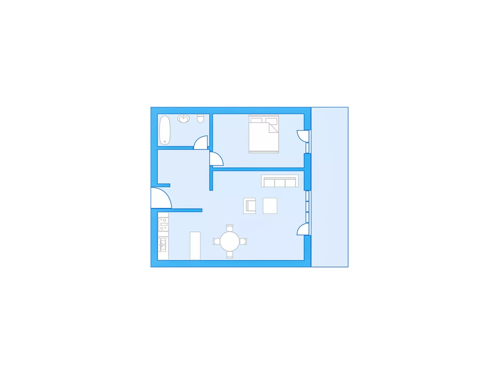 Allod Park Haus C 404-Drinnen