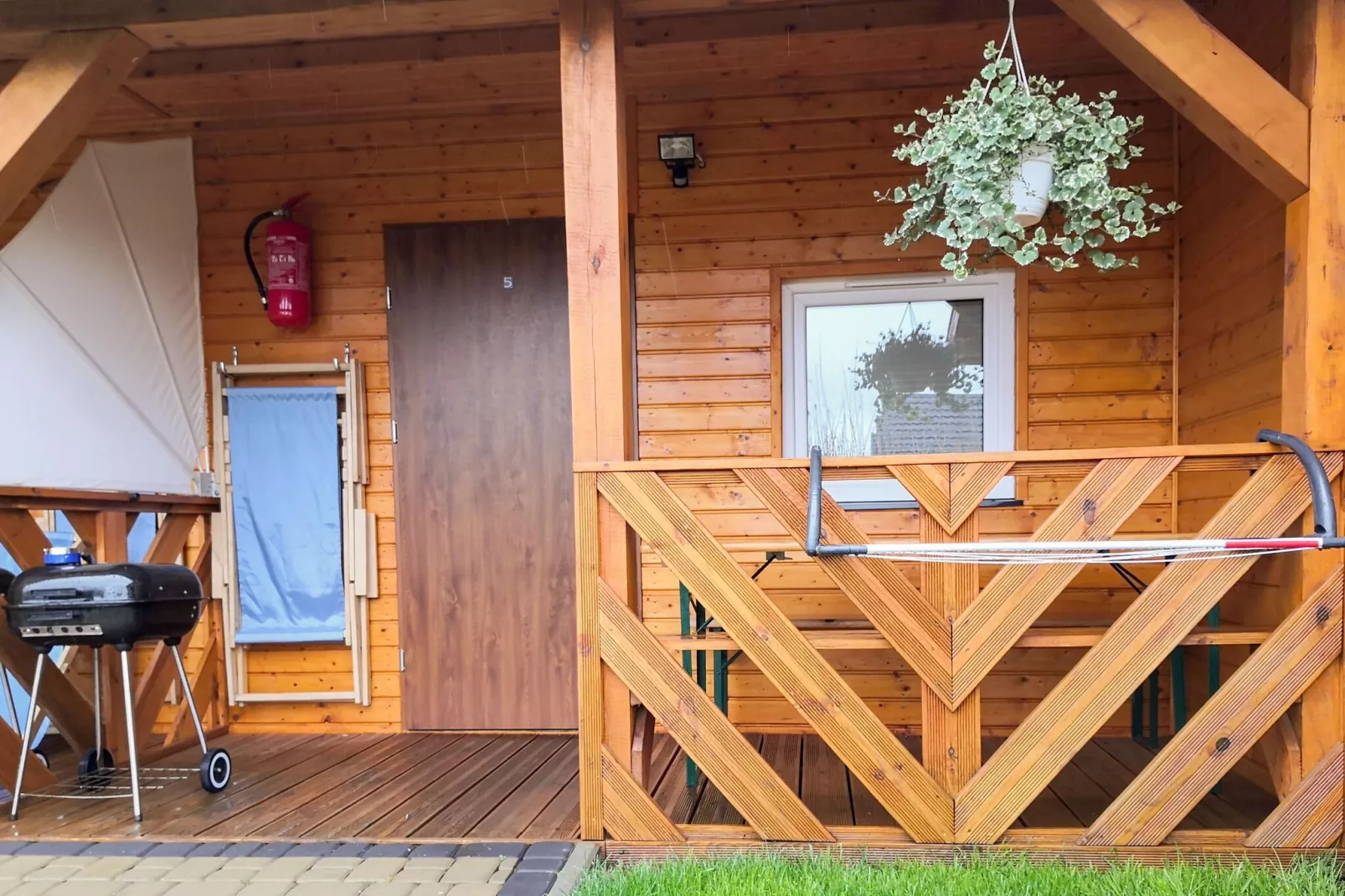 Domki Trebor dla 6 osób-Terrace balcony