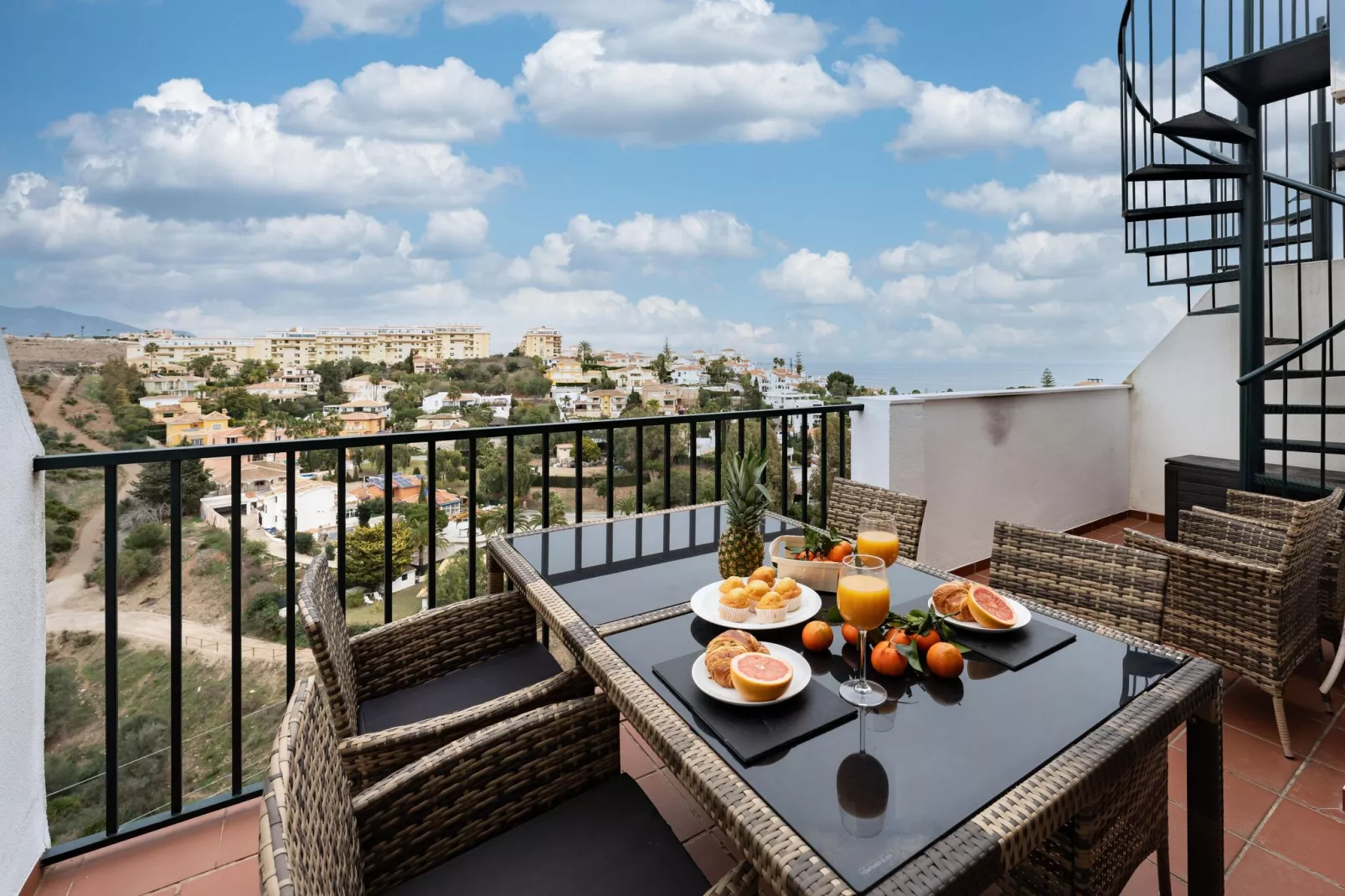 CT 266 - Faro's Angel Miraflores Penthouse - Mijas Costa-Terrace balcony