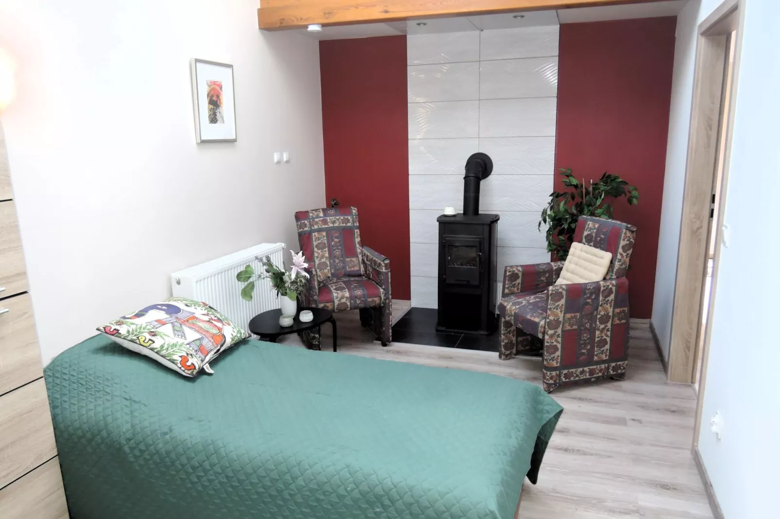 Dom z ogrodem i stawem w Stepnicy-Bedroom