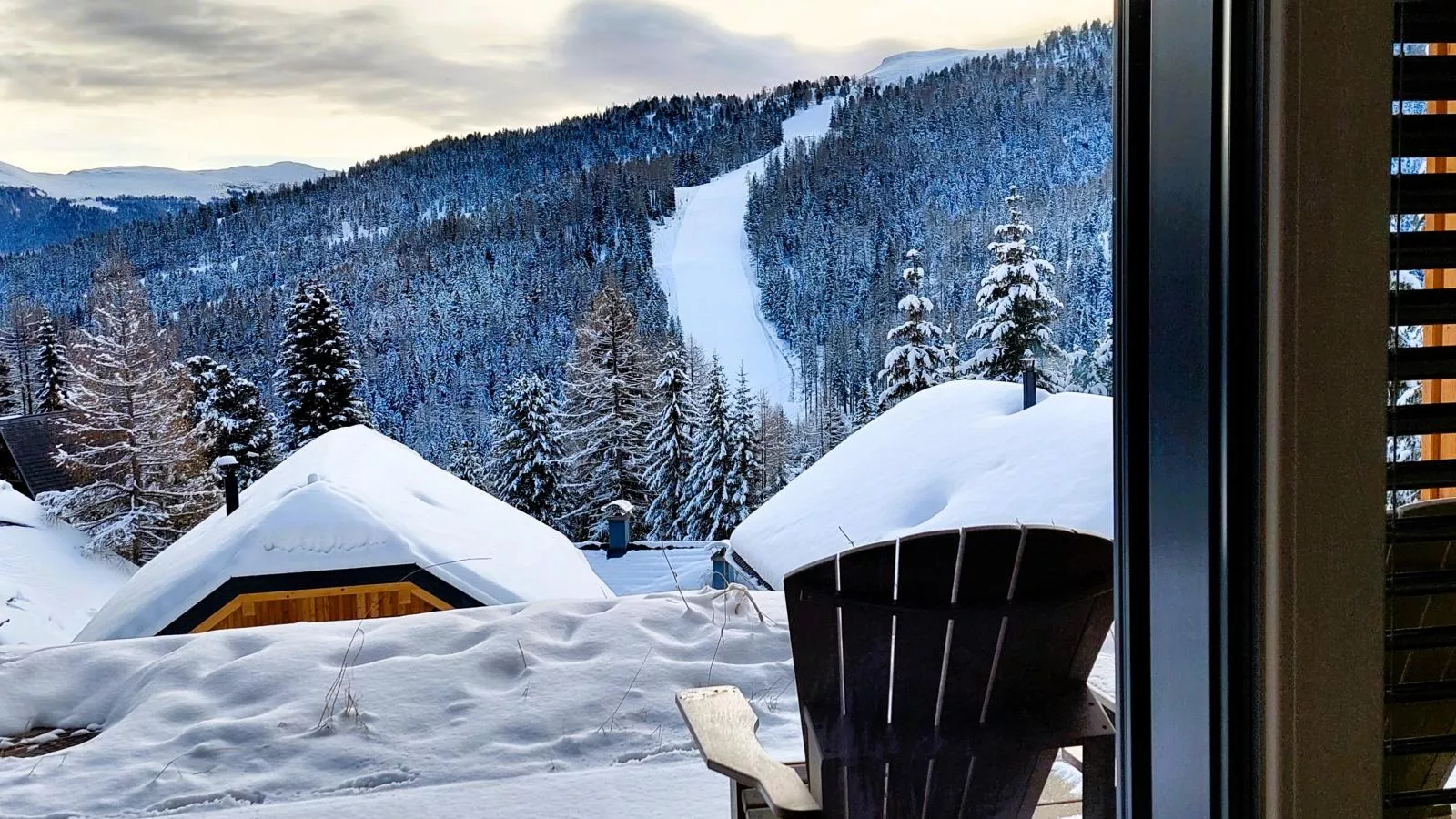 JuJa Lodge-Aussicht Winter
