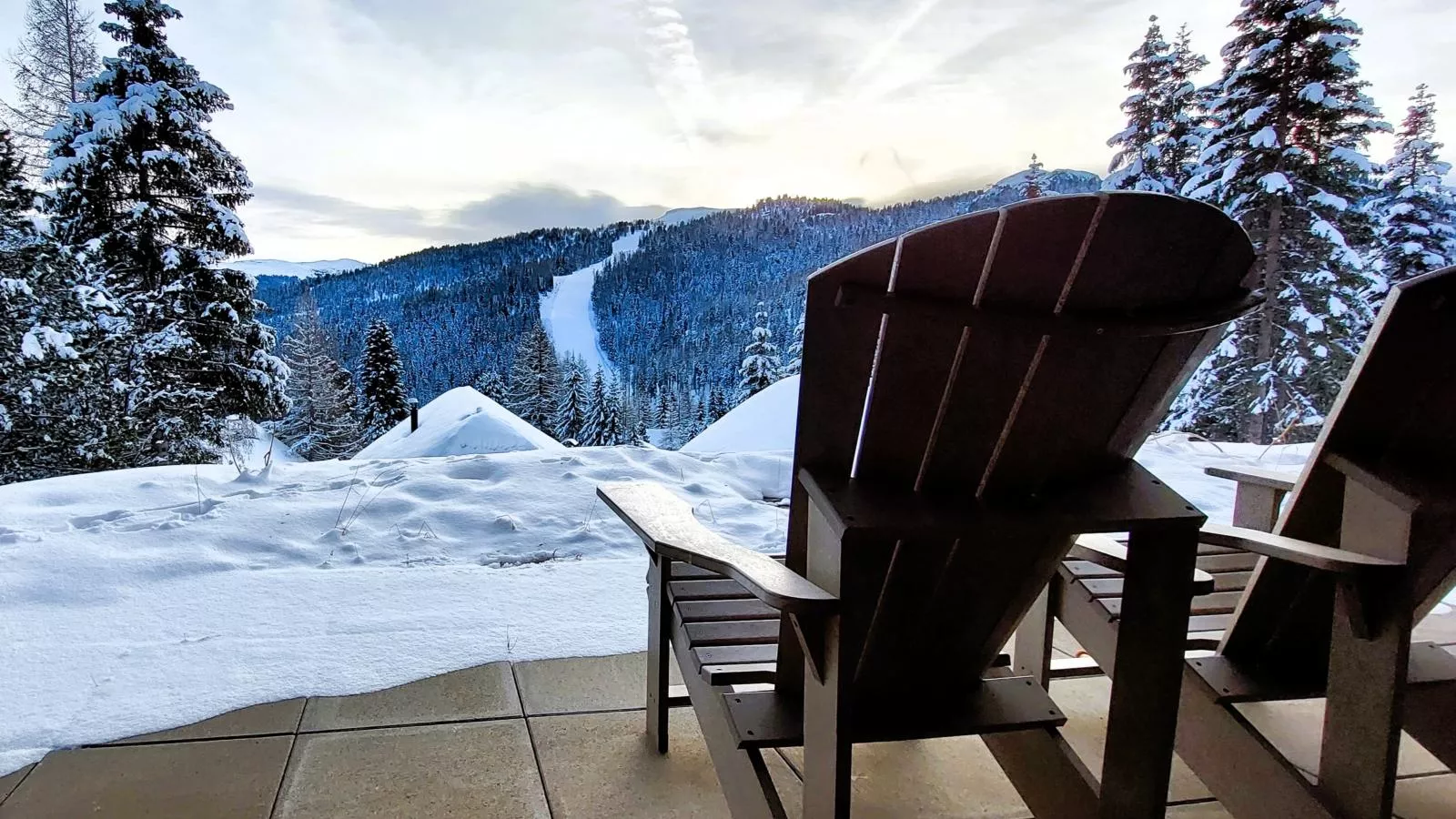 JuJa Lodge-Aussicht Winter