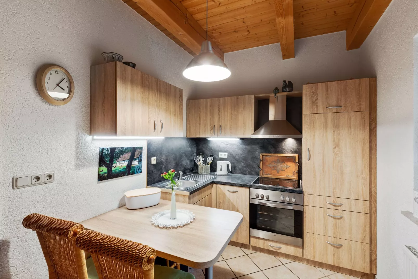 Ferienhaus mit Garten und Terrasse vor Rostock/Warnemünde-Kitchen