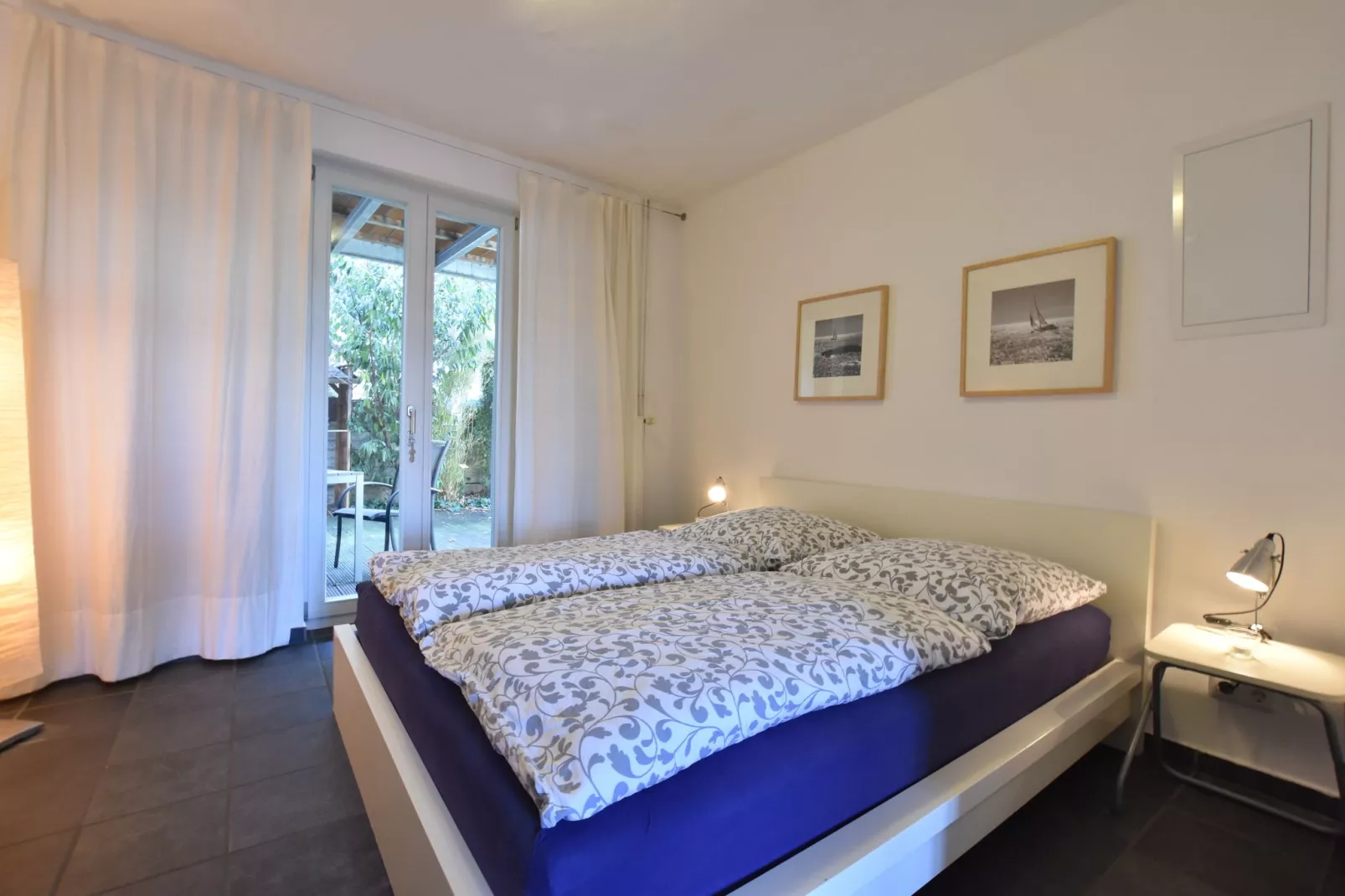 Backbord Hansestadt Wismar mit Terrasse-Schlafzimmer
