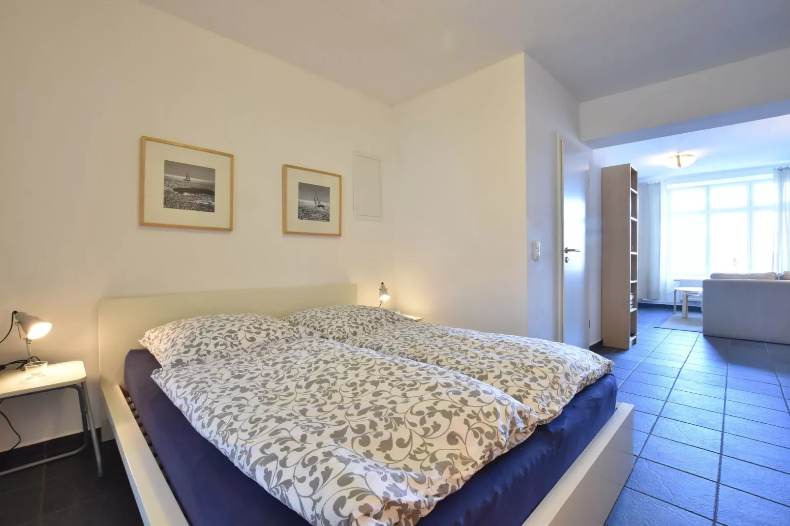 Backbord Hansestadt Wismar mit Terrasse-Schlafzimmer
