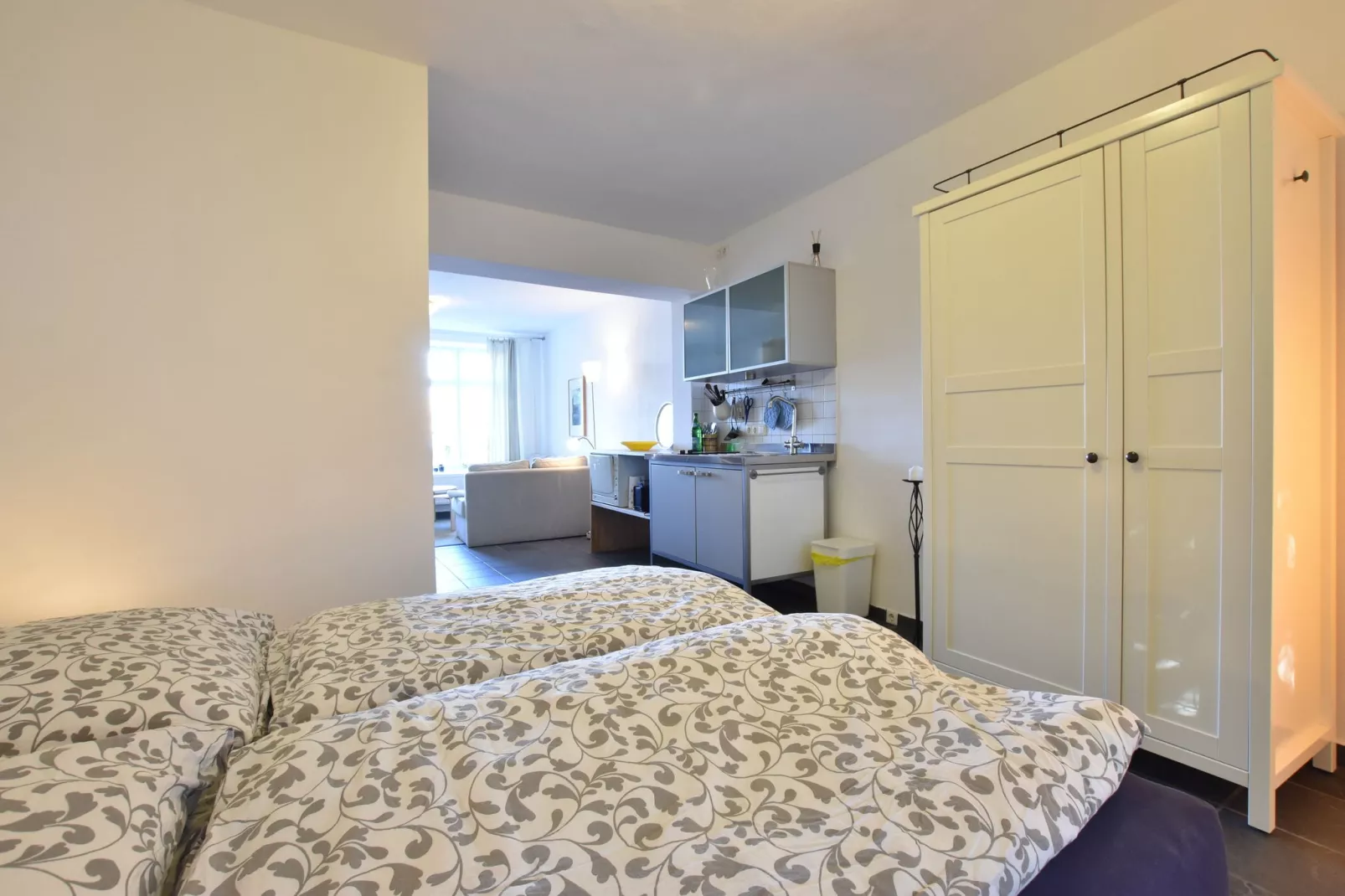 Backbord Hansestadt Wismar mit Terrasse-Schlafzimmer