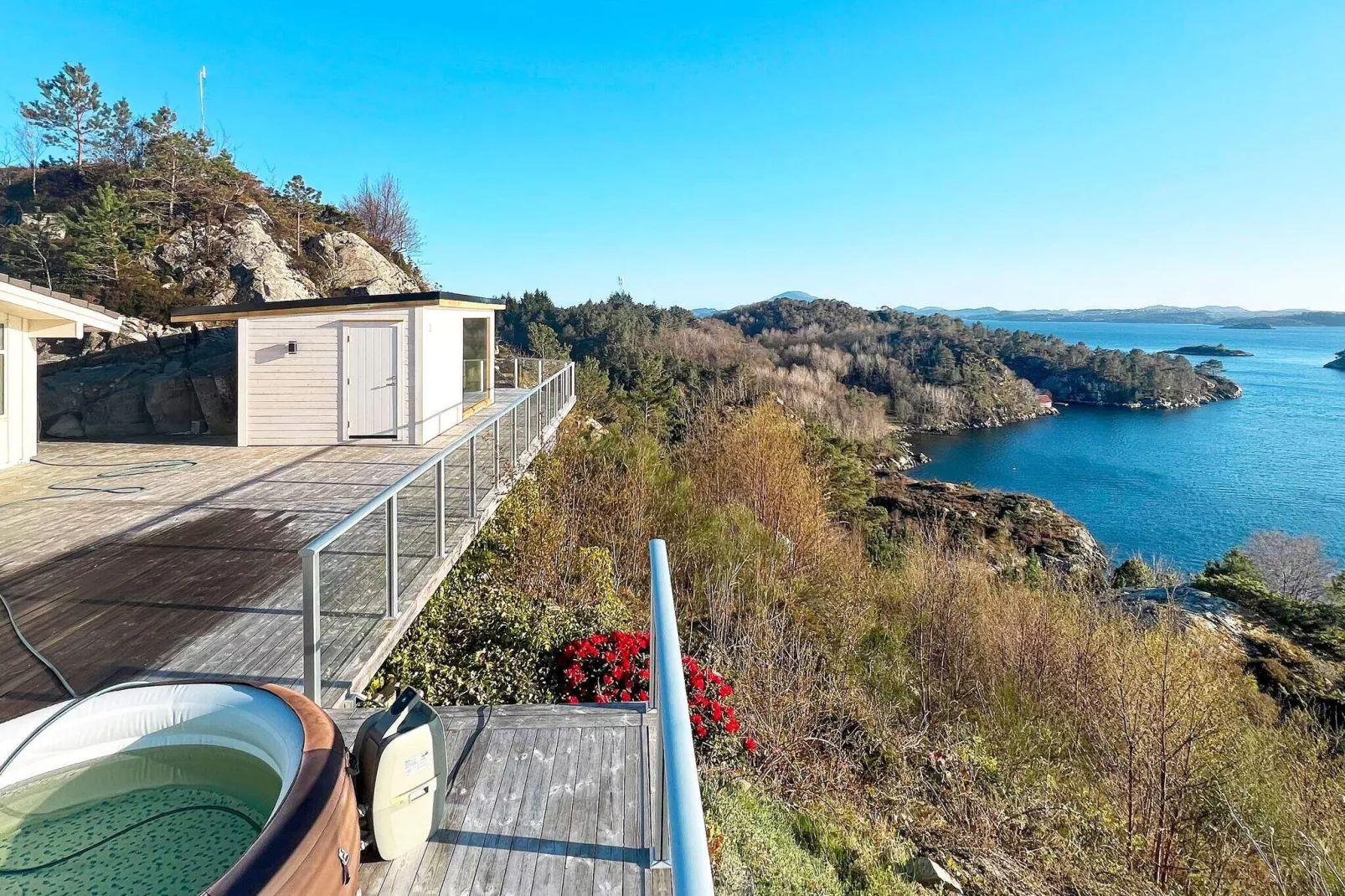 12 person holiday home in Fitjar-Water view