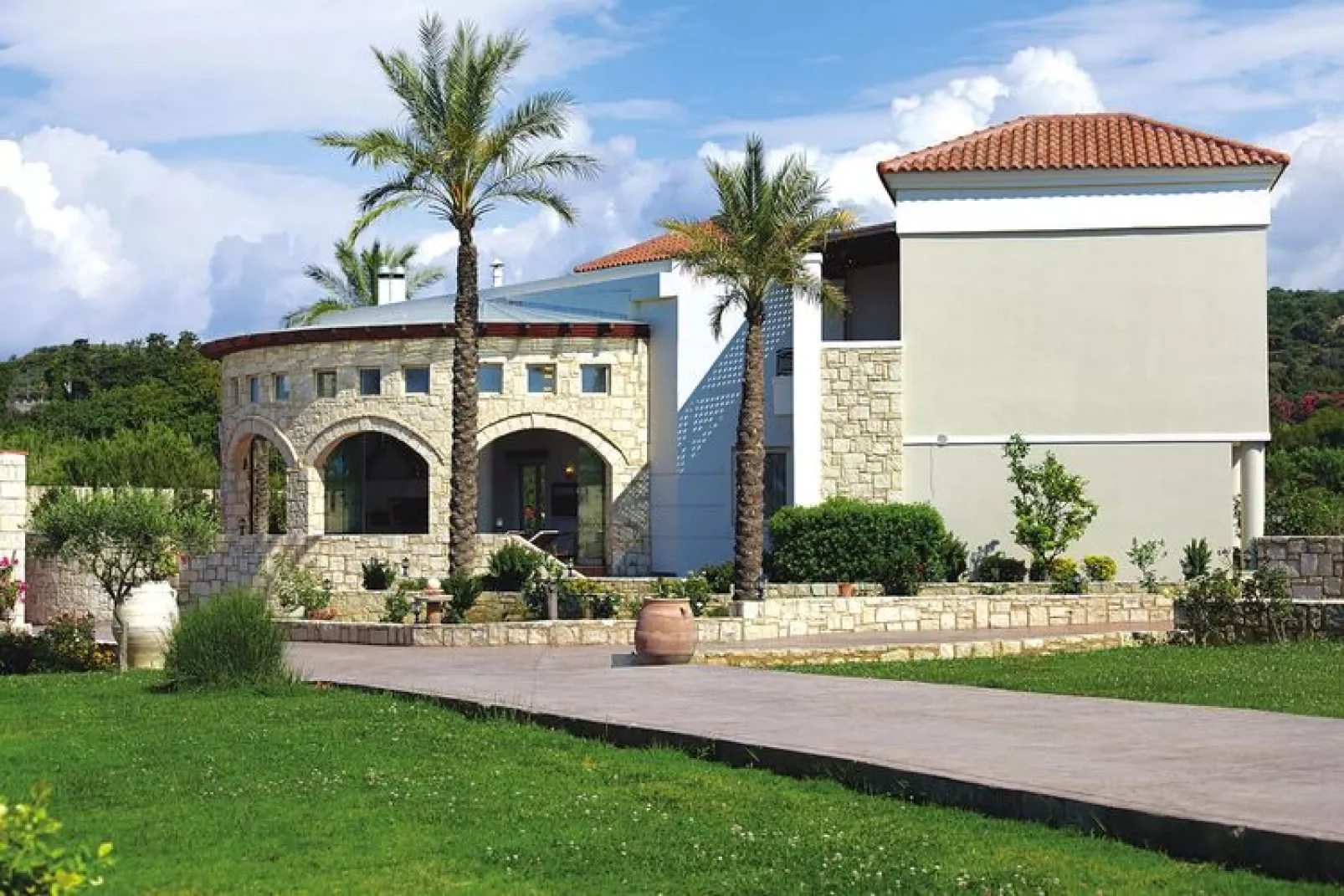 Caldera Villas Platanias - 3-bedroom villa 200 qm-Exterior summer