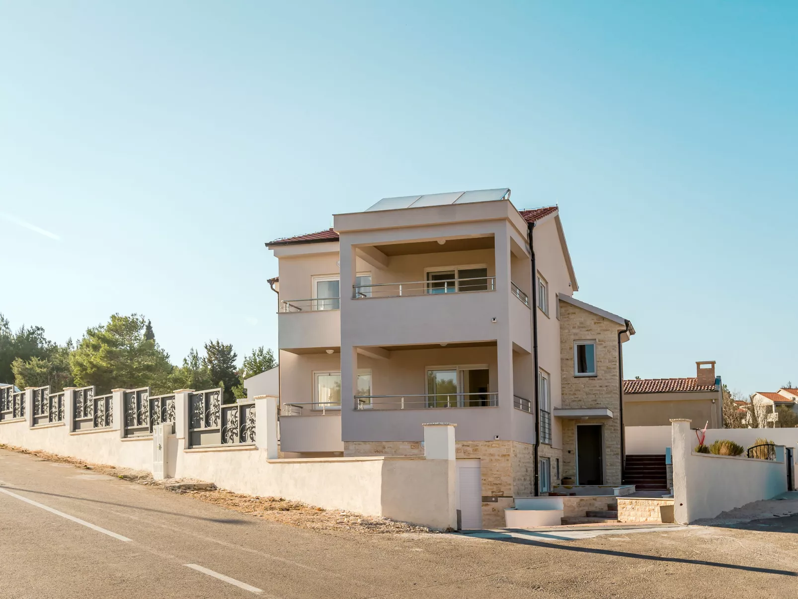 Sea Front Villa Lucija-Outside