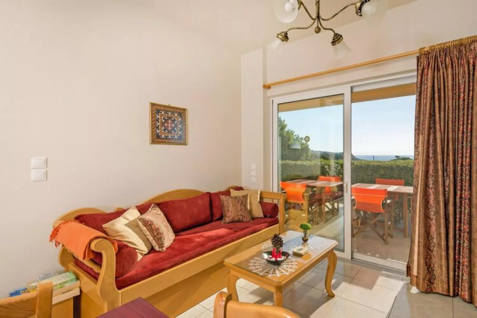 Apartments Cretan View, Chania-1 bedroom-app.-Living room
