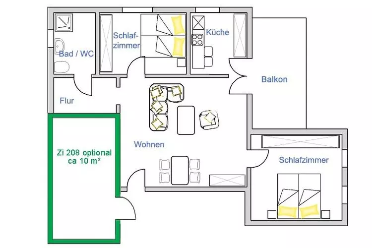 Fewo 4 Brandenburg-Floor plan