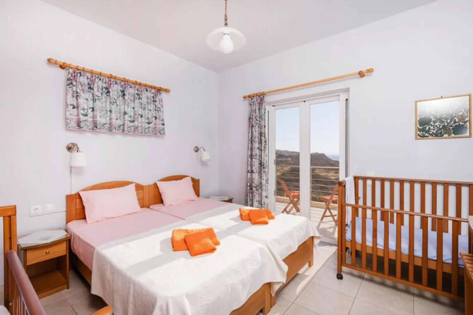 Apartments Cretan View, Chania-3 bedroom-app.-Chambre