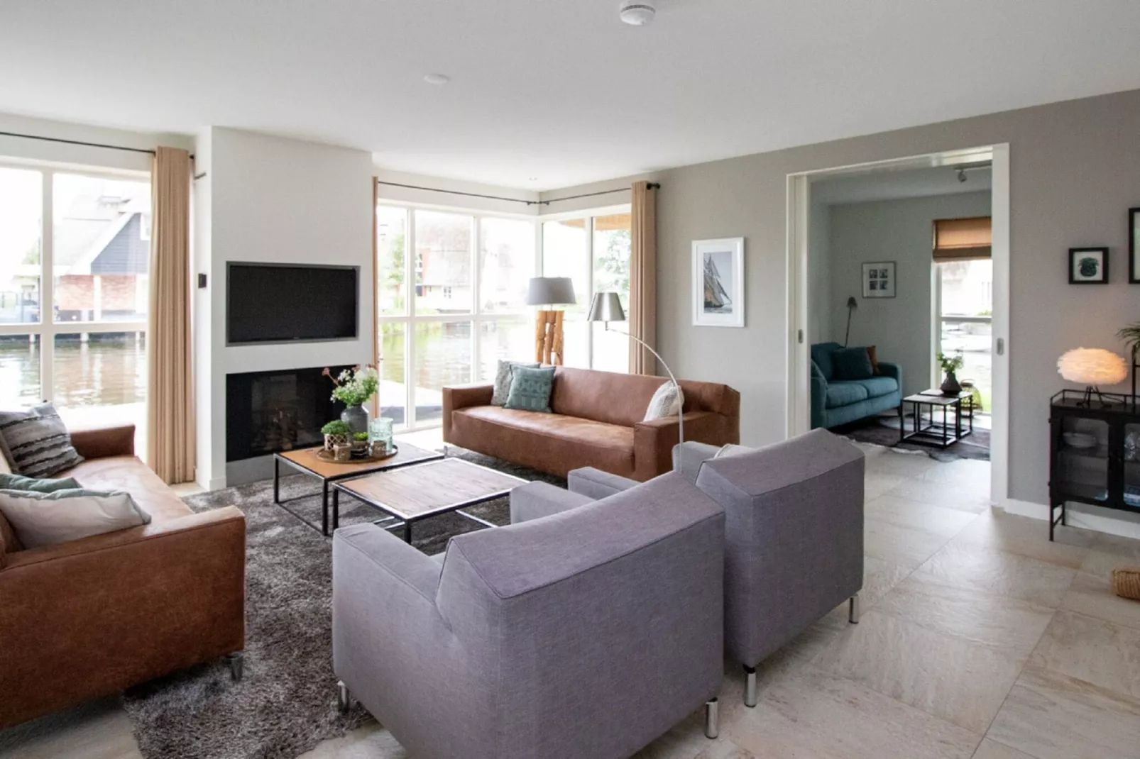 Friese Meren Villa's 16-Living room