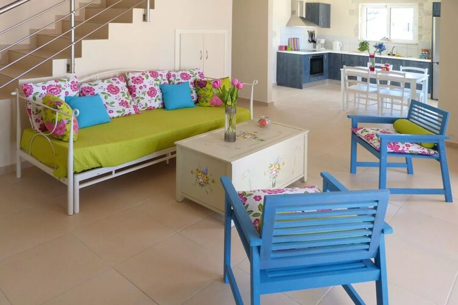 Villas Azure Beach Nopigia 3-bedroom-villa - 100 sqm with sharing pool-Wohnzimmer