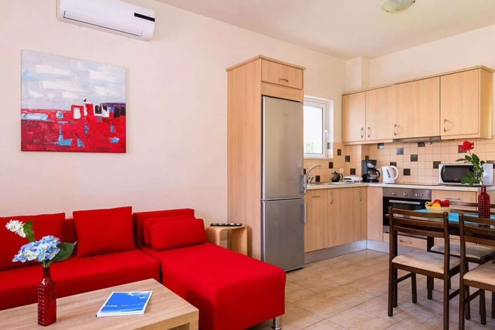 Villas Azure Beach Nopigia 3-bedroom-villa - 100 sqm with private pool-Wohnzimmer