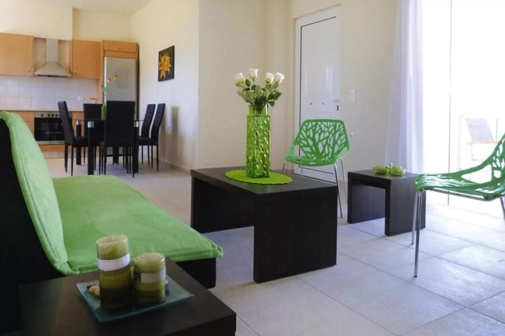 Villas Azure Beach Nopigia 3-bedroom-villa - 100 sqm with private pool-Wohnzimmer