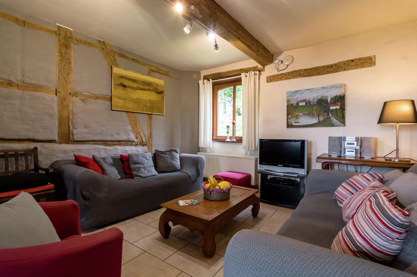 La Grange d'Ychippe-Wohnzimmer