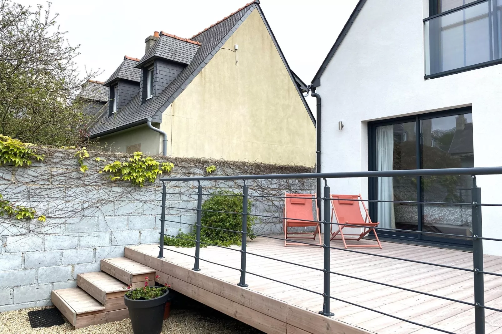 Maison vue mer Perros-Guirec-Terrace balcony