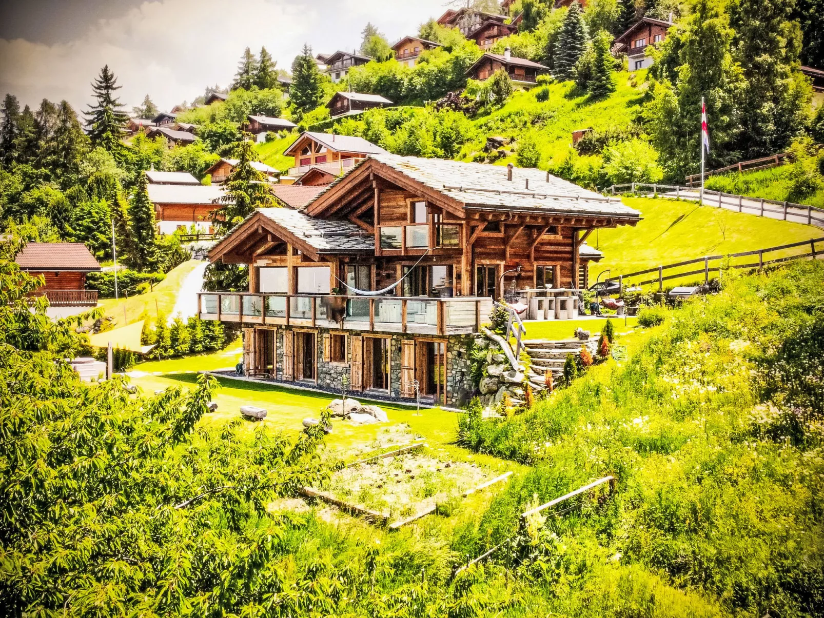Chalet Gerritsen-Draußen
