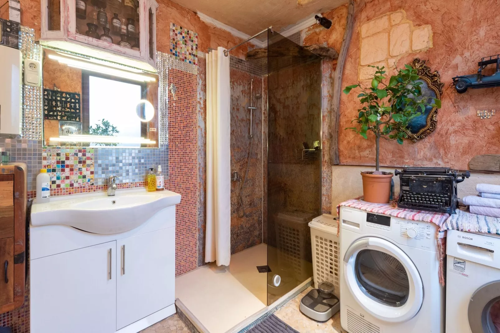 Rollstuhlgerecht Wohnen mit Wintergarten-Bathroom