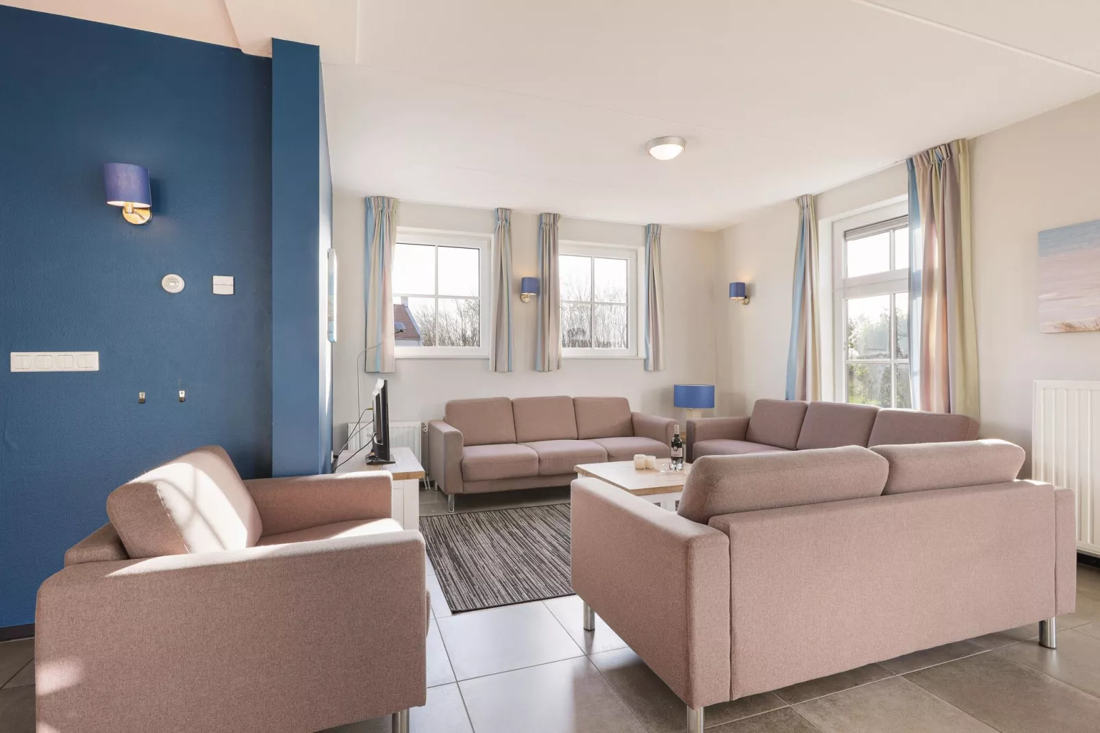 Strand Resort Nieuwvliet-Bad 1-Wohnzimmer