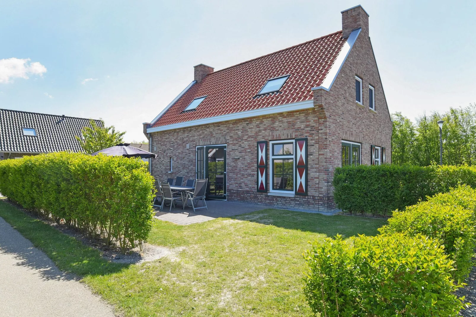 Strand Resort Nieuwvliet-Bad 1-Gärten Sommer