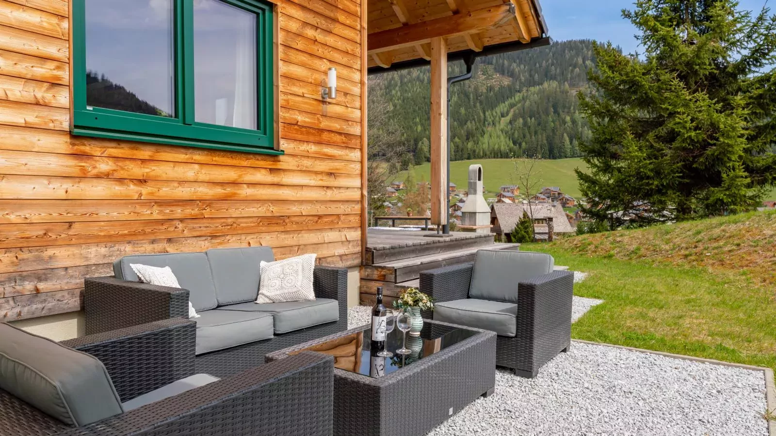 Indian Summer-Terrassenbalkon