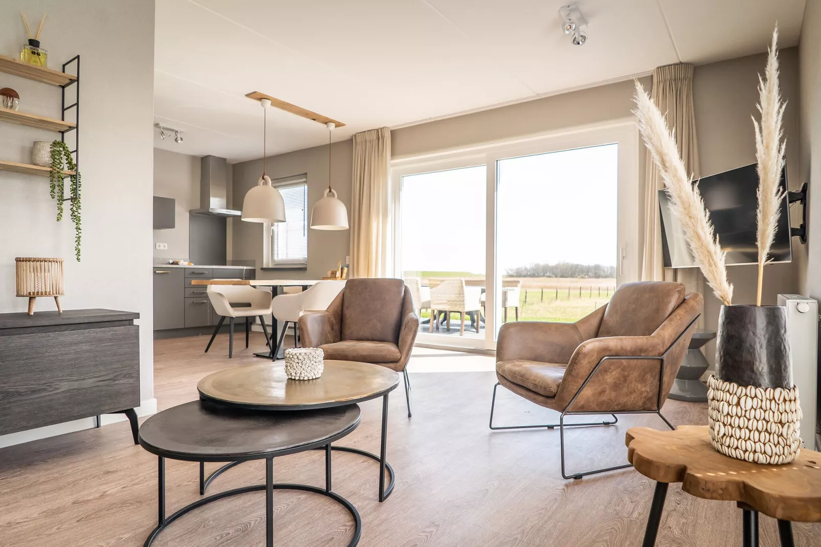 Bungalow Roggesloot A-8a-Wohnzimmer