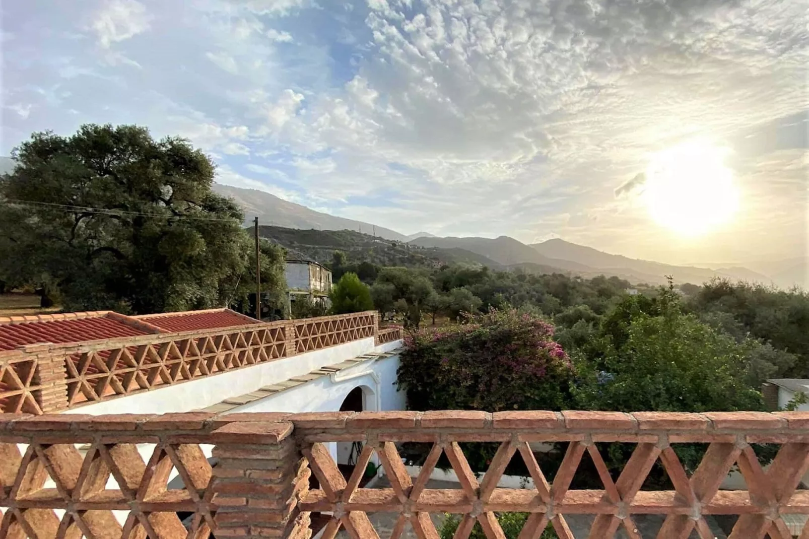 Cortijo de Santa Cruz-Vue d'été