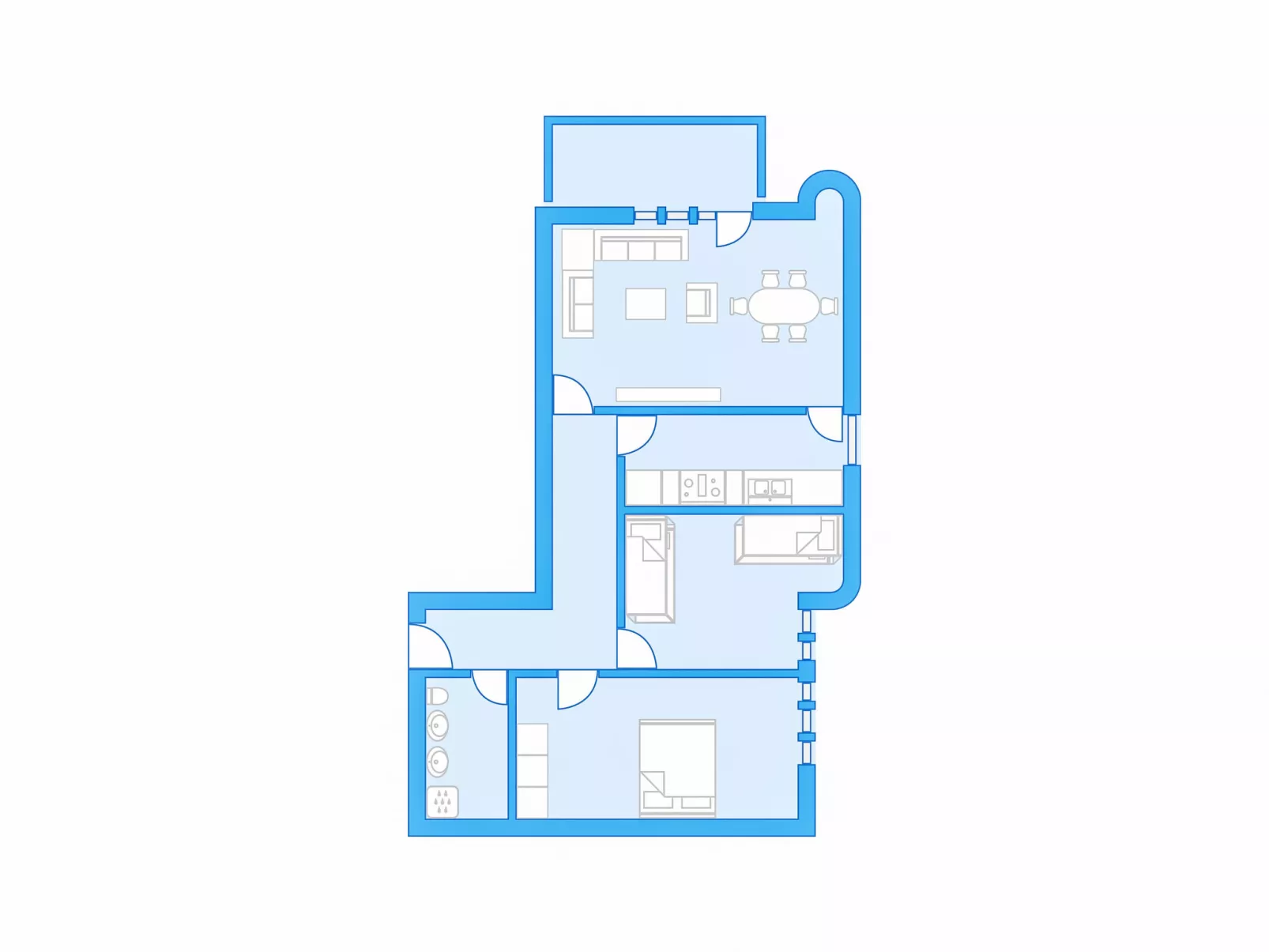 Allod Park Haus C 307-Drinnen