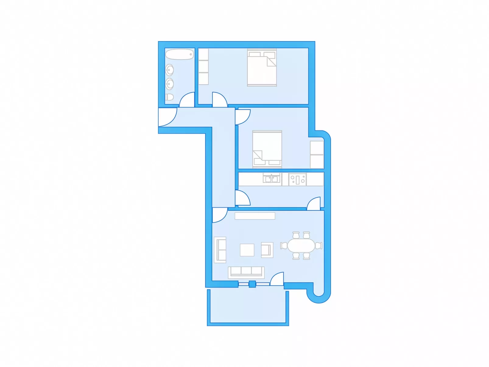 Allod Park Haus C 401 - Inside